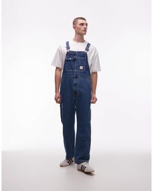 Levi's – workwear – lockere unisex-jeans-latzhose - Blau