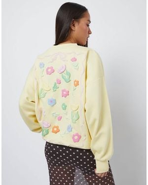 Skinnydip London Flora Sweatshirt - Natural