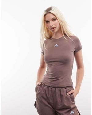 adidas Originals Three Stripes Studios T-shirt - Brown