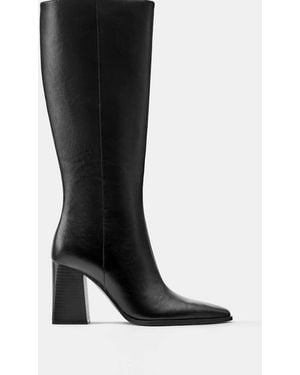 Pull&Bear High-Heel Boots - Black