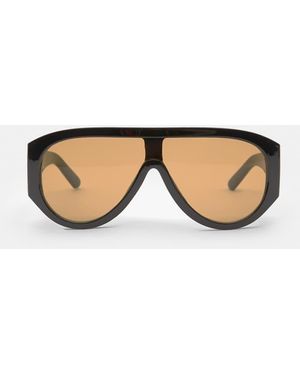 Pull&Bear Oversized Aviator Sunglasses - Natural