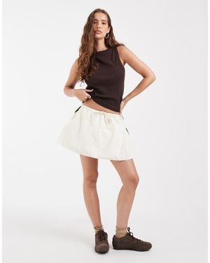 ASOS Techy Minirok Met Zijstreep - Wit