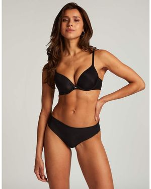 Hunkemöller Invisible Brazilian Stripe Mesh - Brown