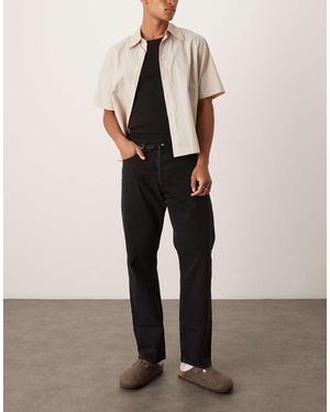 ARKET Ocean Loose Straight Leg Jeans - Black