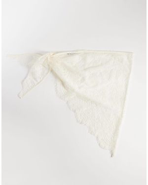 Gina Tricot Lace Hip Scarf - Natural