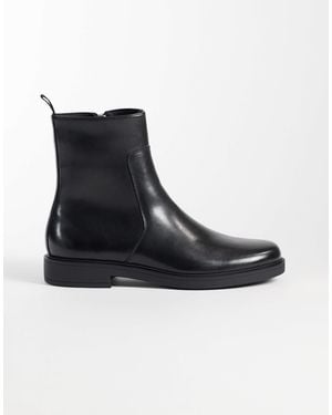 ASOS Stiefel mit reißverschluss und nahtdetail - Schwarz