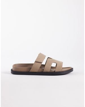 SEQWL Wide Fit Kidman Sandals With Straps - White