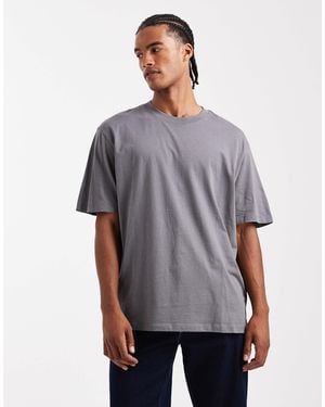Jack & Jones – oversize-t-shirt - Grau