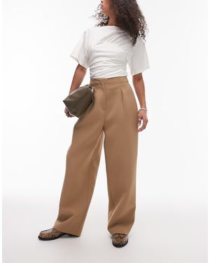 TOPSHOP Pantaloni Sartoriali Ampi Con Elastico - Neutro