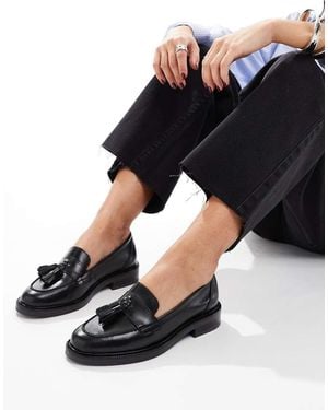 schuh Lina Tassel Loafers - Black