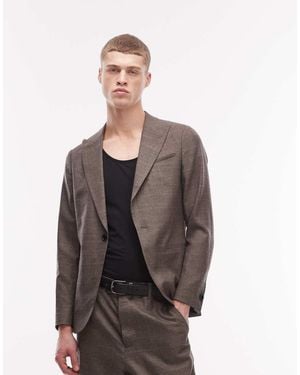 AllSaints Clover Wool Blend Tailored Blazer - Grey