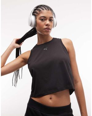 PUMA Cloudspun Training Tank Crew Neck - Black