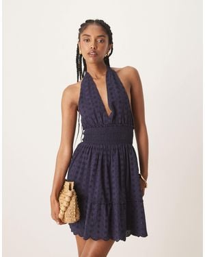 Iisla & Bird – minikleid - Blau
