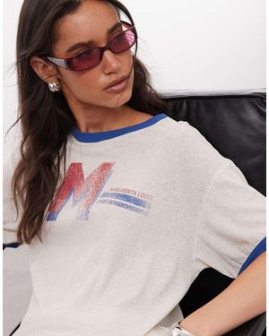 Weekday T-shirt With Margherita Lover Graphic Print - Multicolour