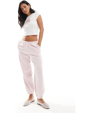 Hollister Low Rise Cuffed jogger - White