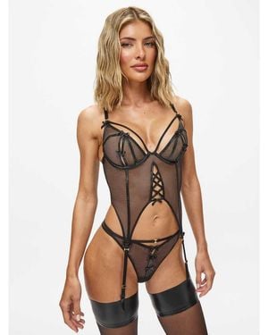 Ann Summers Tied By Desire Basque - Natural