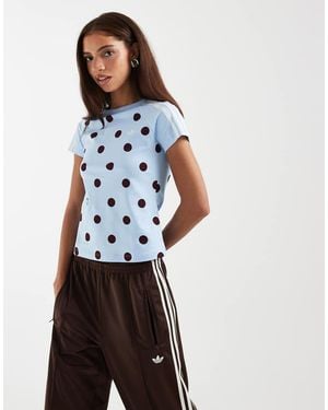 adidas Originals Polka Dot Baby T-shirt - Blue