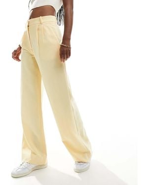 Abercrombie & Fitch Sloane Tailored Trousers - Natural