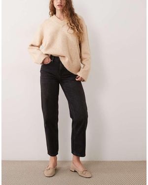 Mango Cropped Straight Jean - Natural
