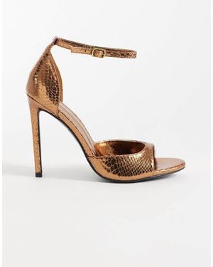 Public Desire Gilded Heeled Sandals - White