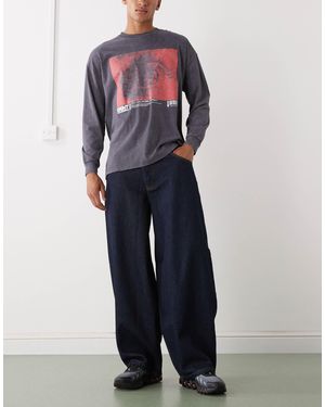 Collusion X006 Xl Balloon Low Rise Jeans - Blue