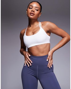 4505 Light Support Cross Back Studio Bra With Removable Padding - Blue