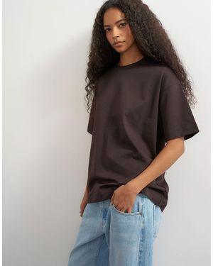 TOPSHOP Premium Interlock T-shirt - Black