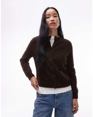 ARKET Cárdigan Con Bolsillos Delanteros De Punto De Lana De Alpaca Y Lana De -Azul Marino - Negro