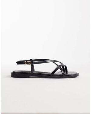 Raid Aluna Flat Sandals - Black