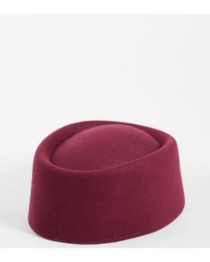 Kaiia Exclusive Pillbox Hat - Red