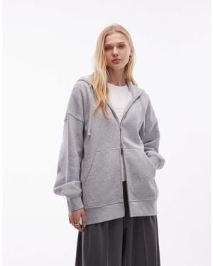 ARKET – schwere kapuzenjacke - Grau