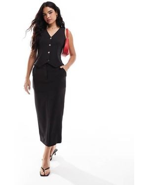 Closet Maxi Skirt Co-Ord - Black