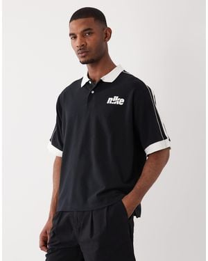 Nike Club Polo Soccer T-shirt - Black