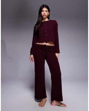 River Island – loungewear-set aus jersey - Lila