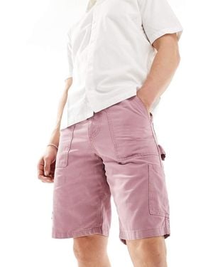 ASOS Carpenter Cargo Shorts - Pink