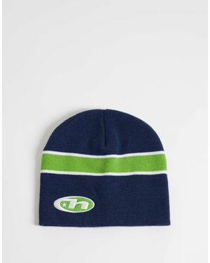 Huf Beanie mit totenkopf-print - Blau