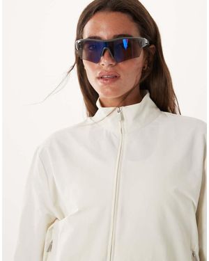 Sweaty Betty Giacca Zip Up Testurizzata Seersucker Bianca - Neutro