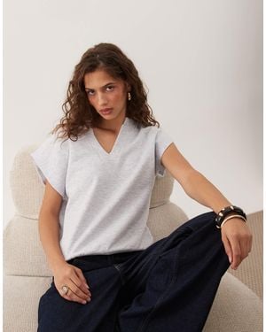 ASOS Trägertop mit v-ausschnitt - Grau