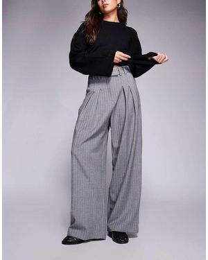 River Island Tailored Wide Leg Trouser - Purple