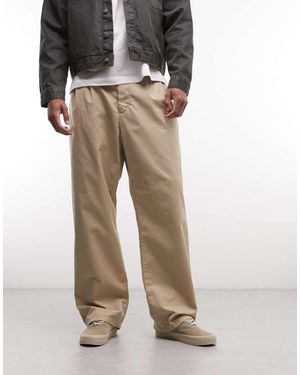 Carhartt Evan Loose Tapered Fit Trousers - Natural