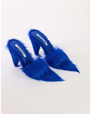 TOPSHOP Willa Cone Heel Mule - Blue