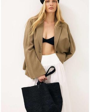 NA-KD Natural Raffia Tote