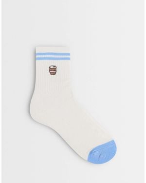 Accessorize Love You A Latte Socks - Blue