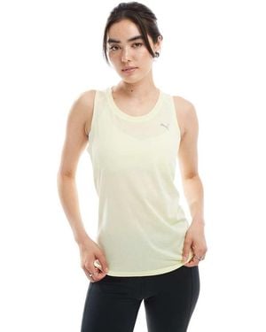 PUMA Run Velocity Tri-blend Tank Top - White