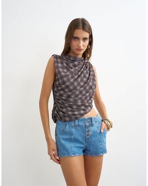 TOPSHOP – jeans-shorts - Blau