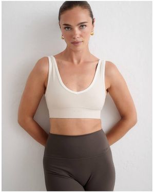 Aim'n Sand Shape Seamless Deep Cut Bra - Grey