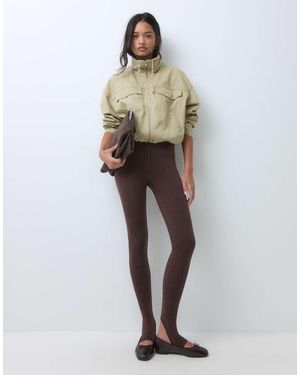 ASOS Zachte Naadloze Legging Met Voetlus - Wit