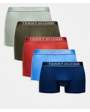 Tommy Hilfiger Everyday Essentials 5 Pack Trunks - Blue