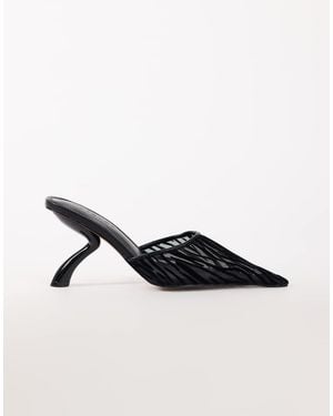 TOPSHOP Alessio Pumps Met Puntige Neus En Hoekige Hak - Zwart