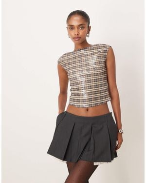 Motel Erica Cap Sleeve Top - Multicolor